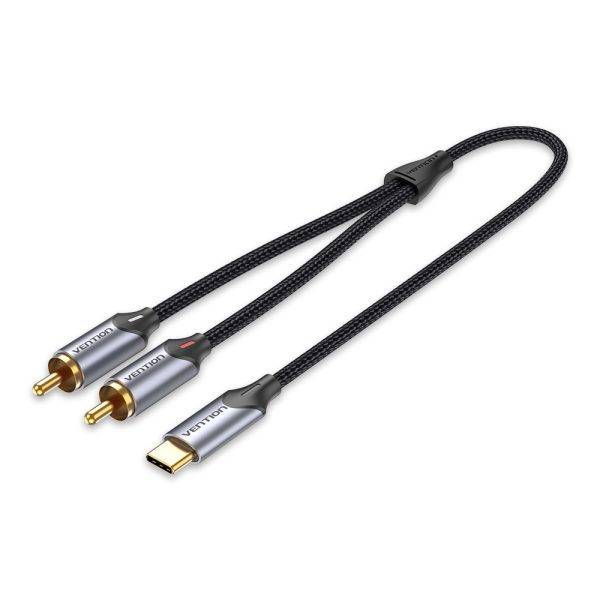 Vention AUDIO CONVERTER USB-C to 2RCA Male Cable 2.0m BGUHH