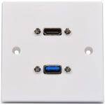 AV:Link WALL PLATE USB-A/HDMI 8K 122.398UK