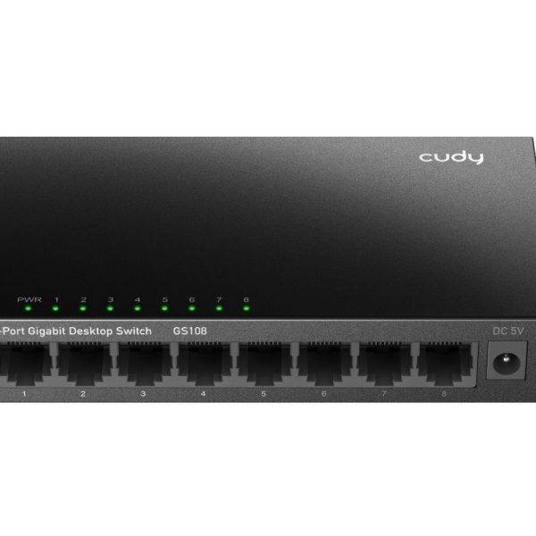 Cudy Switch Gigabit Ethernet 8-Ports Desktop Metal GS108