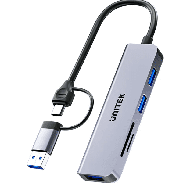 Unitek USB-C Hub 3xUSBA SD/Micro SD Card Reader H1320A