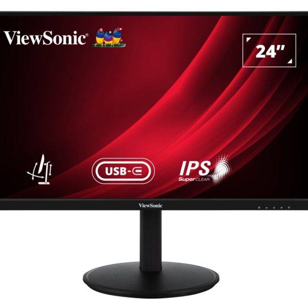 Viewsonic Monitor VG 24'' Full-HD VA 100Hz Ergonomic/Pivot/USB-C/PD/Speakers VG2409-MHDU-2