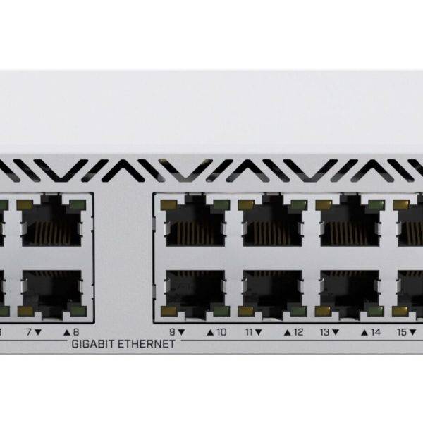 MikroTik Switch Gigabit Ethernet Managed 16-Port + 2SFP+ SwOS CSS318-16G-2S+IN