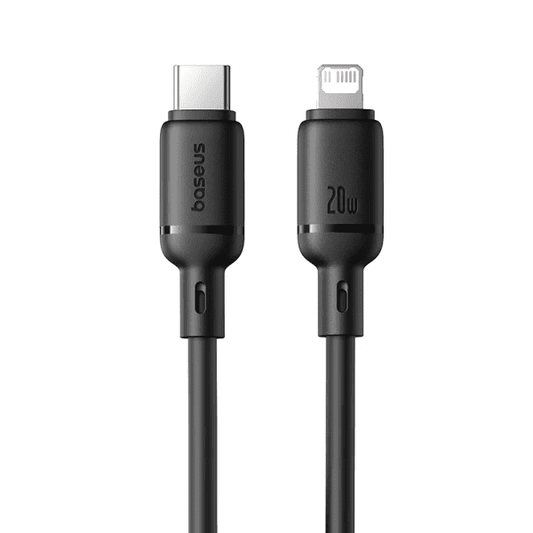 Baseus Cable Lightning to USB-C Silky Series 2.0m Black