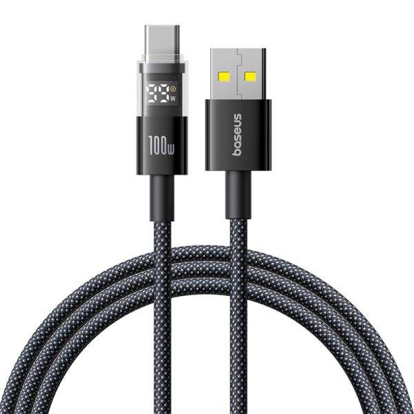 Baseus Cable USB-C to USB-A Display 2 Series Braided 100W 2.0m Black