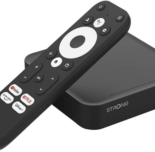 Strong Google TV Smart Box with Dual Band Wi-Fi GoogleCast 4K Android LEAP-S3UK