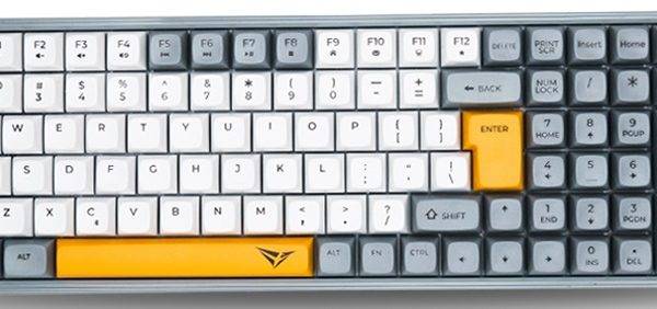 Alcatroz Tetriz Air 3 Wireless Keyboard 2.4G+BT Summer White