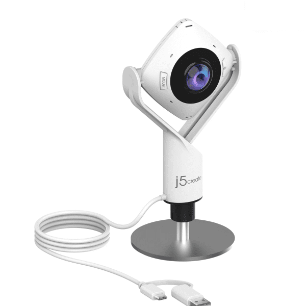 j5create Conference Camera FullHD 360° with Omnidirectional Microphone JVCU360