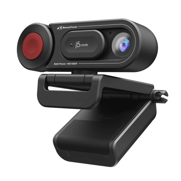 j5create Webcam FullHD with Microphone & Auto/Manual Focus Switch USB-C JVU250