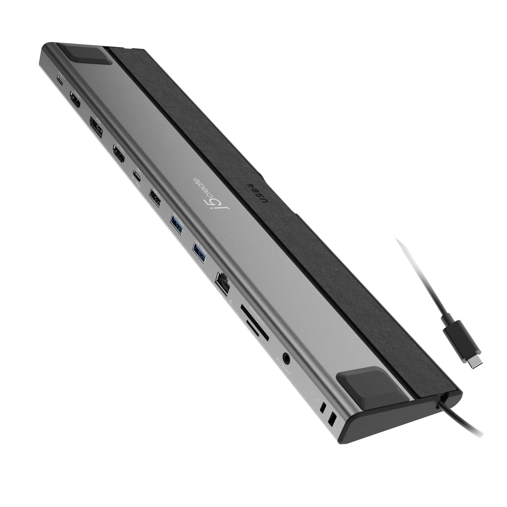 1_1744372881 j5create Docking Station USB-C 12-in-1 Triple Display 4K MST MacBookM3 HDMI/DP/USB-C/RJ45/SD/Audio/PD JCD554 - Image 1