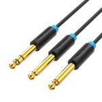 Vention AUDIO 6.3mm M to 2x6.3mm M TRS Cable 3.0m BATBI