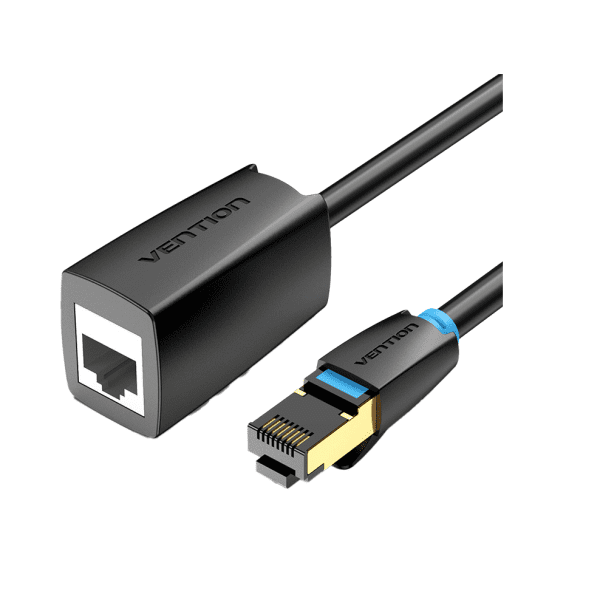Vention NETWORK Cable CAT8 SFTP M-F Extension 1.5m Black IKHBG