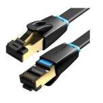 Vention NETWORK Cable CAT8 SFTP Flat 3.0m Black IKCBI