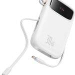 Baseus Powerbank 30W 20000mAh Display QPow 2 White