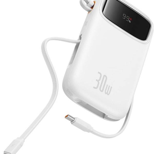 Baseus Powerbank 30W 20000mAh Display QPow 2 White