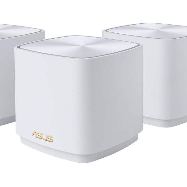 ASUS MESH ZenWiFi AX1800 Wi-Fi 6 Dual Band Gigabit XD4 Plus 3 Pack White