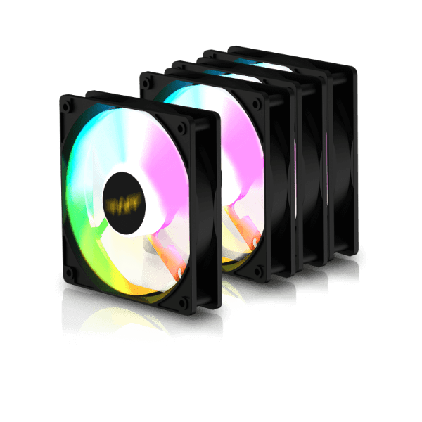 Armaggeddon Gaming Cooling Fan Set 4pcs ARGB KIT 5000 Black