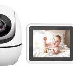 Bonoch BBM12 Portable Baby Monitor 3.2'' and PT Camera with Audio