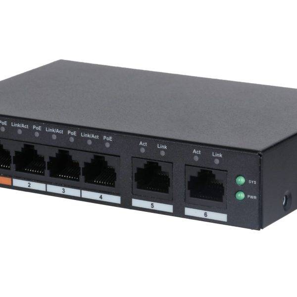 Dahua PoE Cloud Gigabit Switch 4port +2UP 60W CS4006-4GT-60