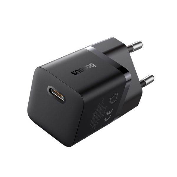 Baseus Charger Wall 25W USB-C GAN5 Mini EU Black