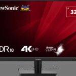 Viewsonic Monitor VA 32'' 4K UHD VA HDR10 with Dual HDMI & DisplayPort VA3208-4K-HD