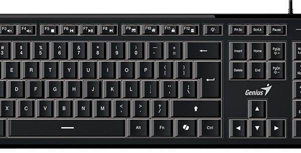 Genius Keyboard Wired Illuminated SlimStar 820 AI English