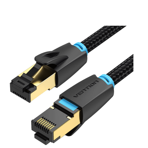 Vention NETWORK Cable CAT8 SFTP Braided 2.0m Black IKGBH