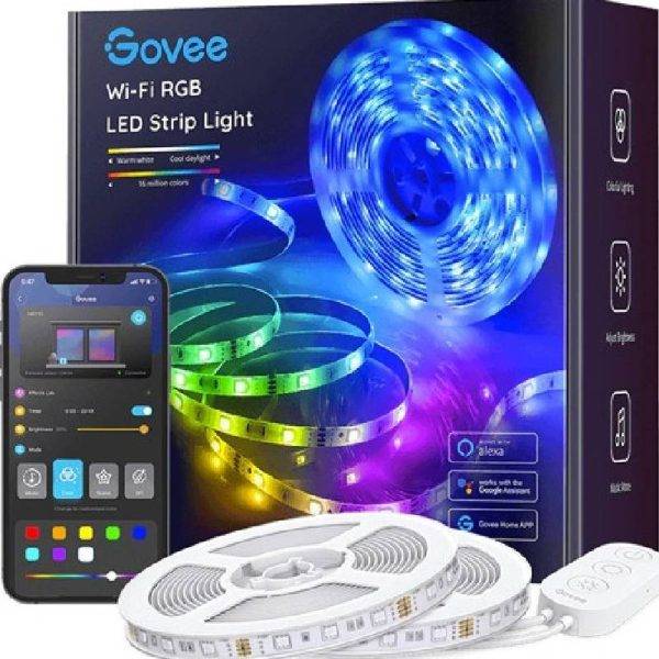 Govee LED Light Strip RGB Smart WiFi & BT 10m H6110