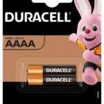 Duracell Alkaline AAAA LR80425 Batteries 2pcs