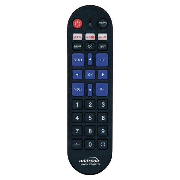 Unitronic Ready5 Easy Multribrand TV Replacement Remote