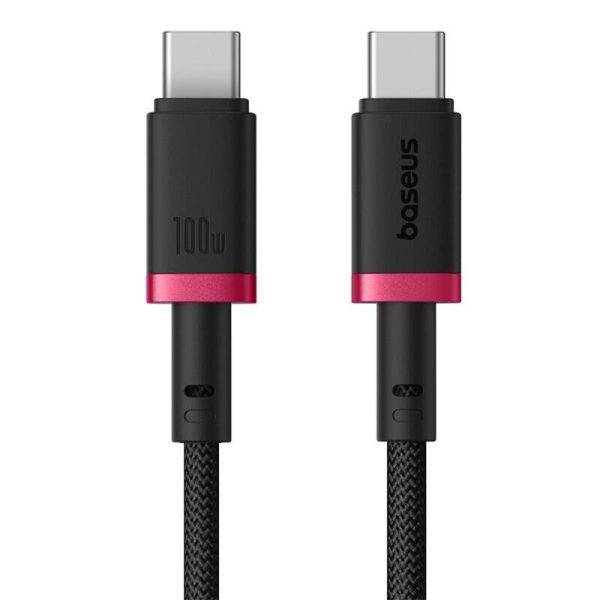 Baseus Cable USB-C to USB-C Dura Braided 1.0m 100W Black+Red