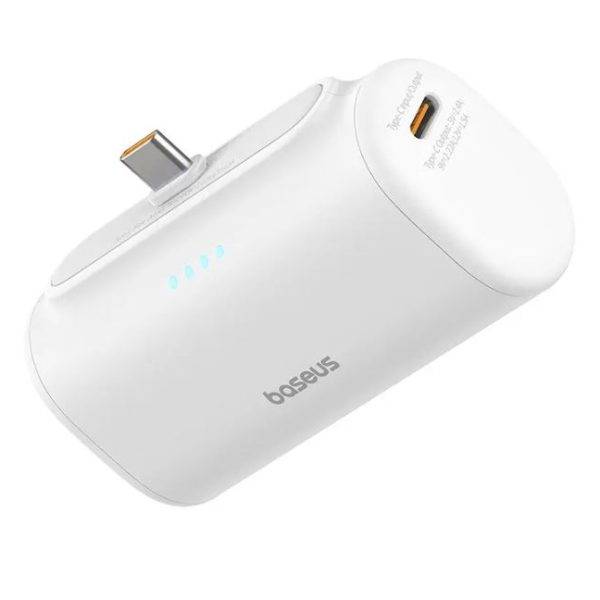 Baseus Powerbank 20W 5000mAh Plug-In USB-C 20W White