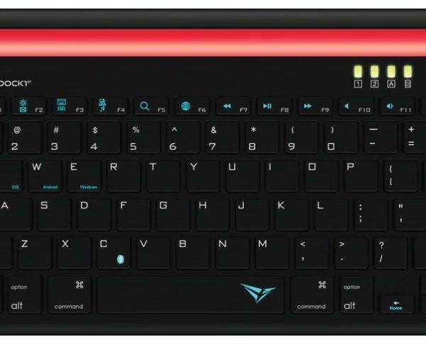 Alcatroz XPLORER DOCK1BT Bluetooth Keyboard & Tablet Dock Black