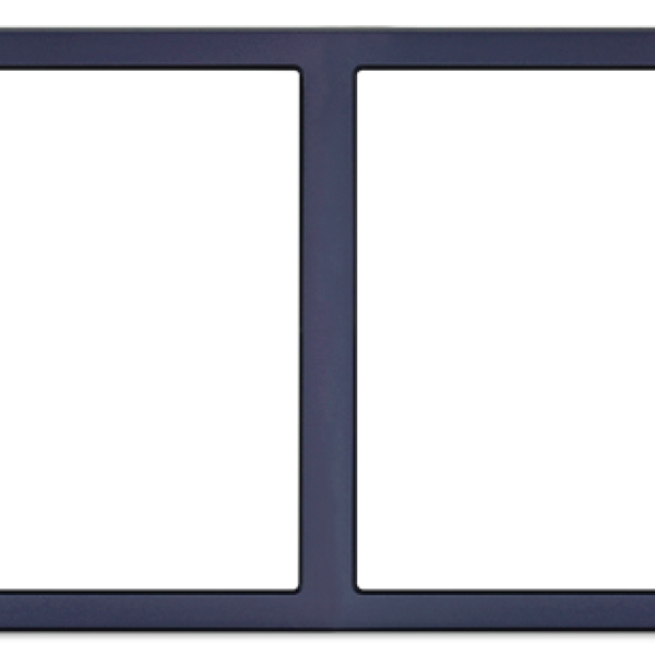 HDL Panel Frame 2 Gang Ash Grey