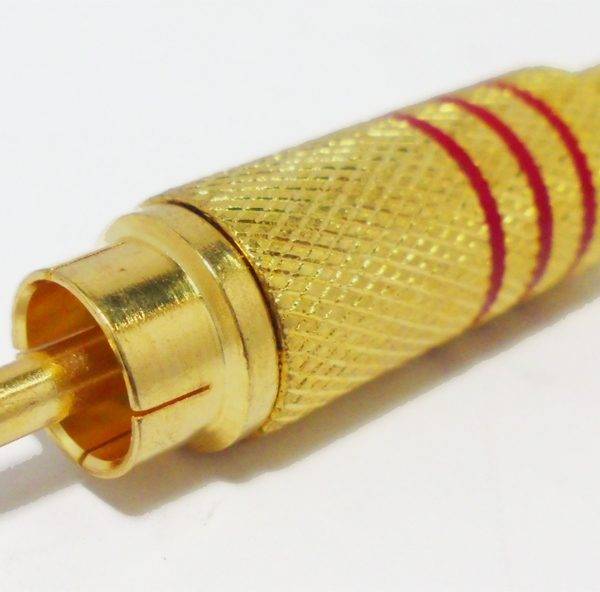 DigitMX DMX-RCAR RCA Plug Gold Red