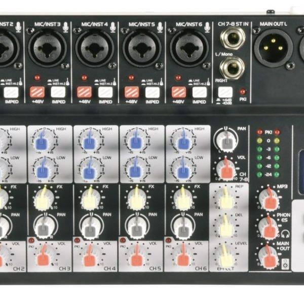 Citronic CSM-8 Mixer 8ch/USB/BT Play-Rec 170.873UK
