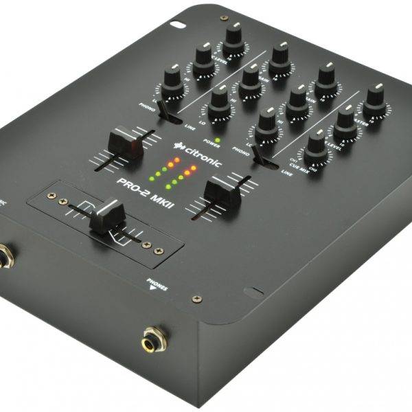 Citronic PRO-2 2Ch 5 Input Mixer Black 172.752UK