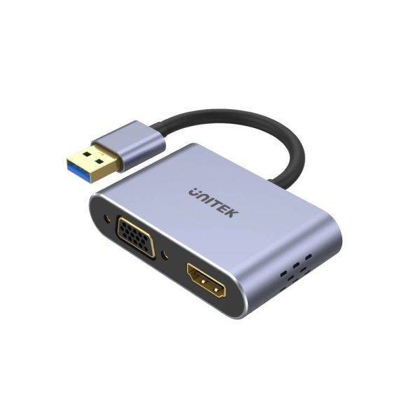 Unitek Converter USB-A 3.0 to HDMI/VGA V1304A
