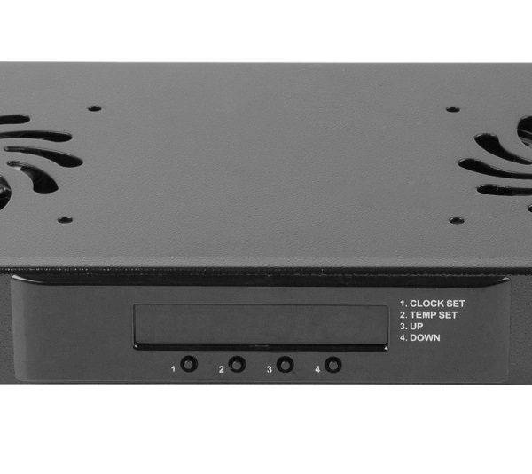 Lanberg Ventilation Panel with LCD 2 Fans Thermostat 230V