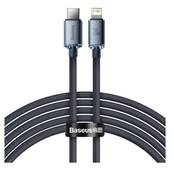 Baseus Cable Lightning to USB-C Crystal Series 2.0m White