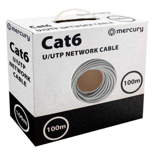 Mercury Cat6 UTP CU Ethernet Cable 100m 808.030UK
