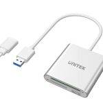 Unitek Y-9313D USB-A/C 3.0 Aluminium SD/Micro SD/CF Card Reader