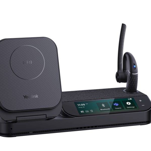 Yealink Headset Wireless Bluetooth 4-Mic NC with Speakerphone & Wireless Charger BH71 Workstation Teams