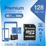 Verbatim Micro SD Card+Adapter Class10 U1 128GB
