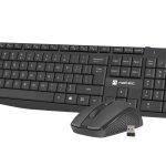 Natec SQUID Wireless Keyboard & Mouse Combo Black