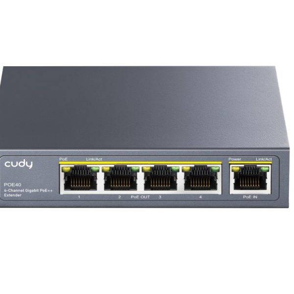 Cudy POE40 4-Channel Gigabit POE+ Extender 60W