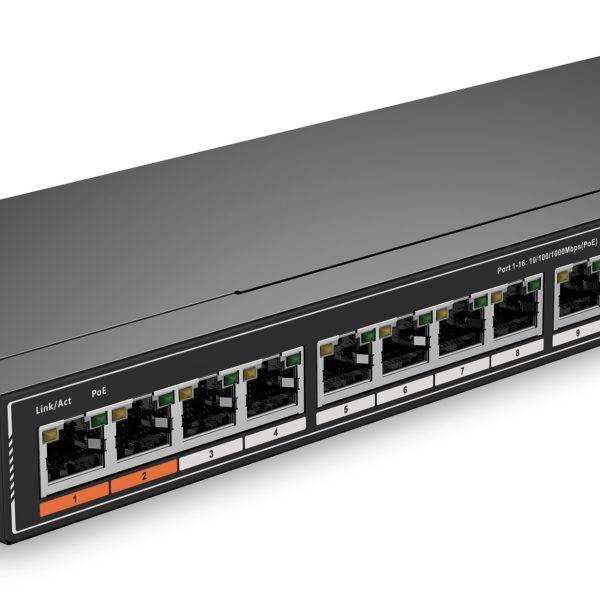 Dahua PoE Gigabit Switch 16ports 190W SG1016P