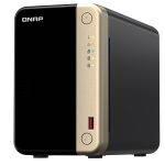 QNAP NAS 2-Bay Tower Intel Quad-Core, 8GB RAM, PCIe Slot, Dual 2.5GbE, HDMI 2.1 & SSD Caching TS-264
