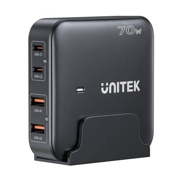 Unitek Charge Desktop 70W 4in1 GaN Charger Black P1228ABK