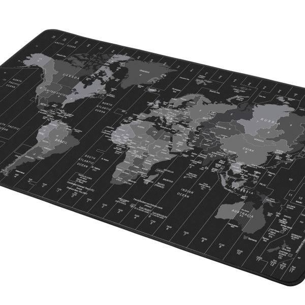 Natec TIME ZONE MAP XL Mousepad Grey Black