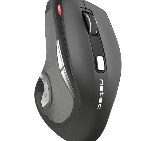 Natec JAGUAR Wireless Ergonomic Mouse with Blue Sense & Auto Speed (works on all surfaces)
